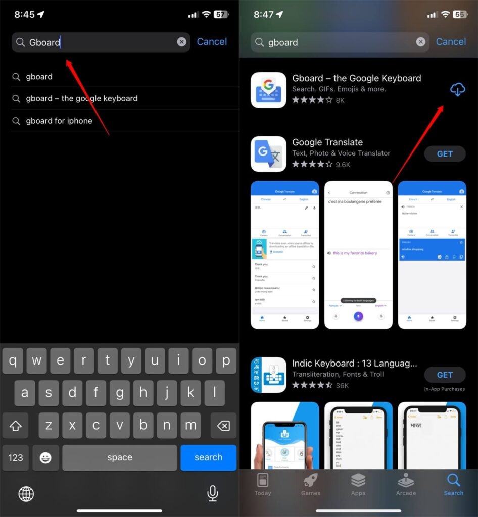 Descargar Gboard iOS - Pon imágenes en el teclado