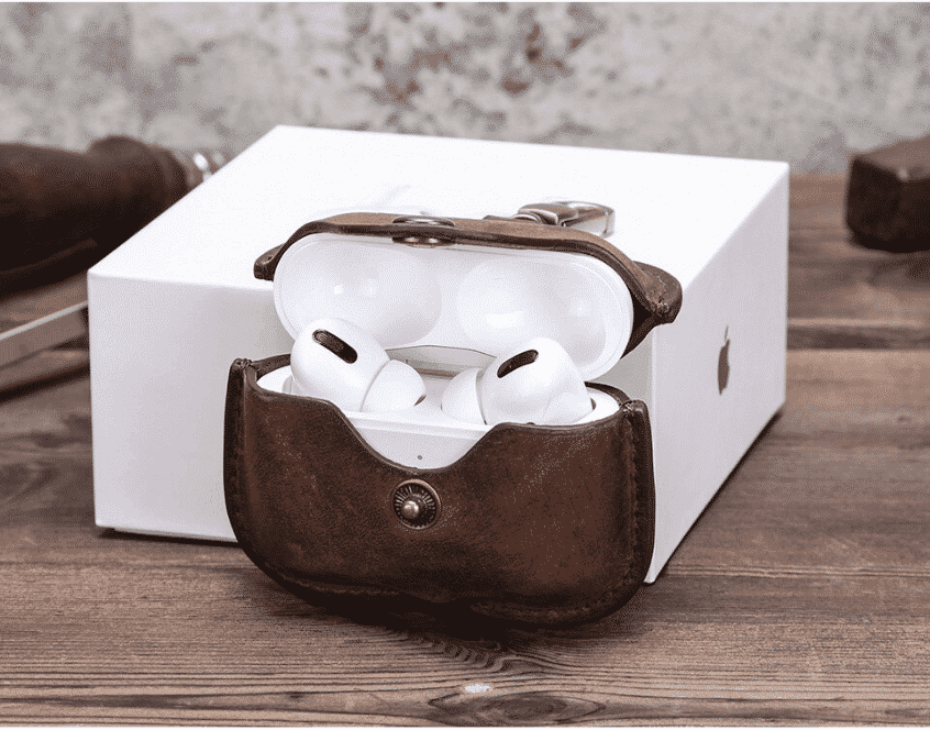Questa è una custodia Retro Vera per AirPods Pro.