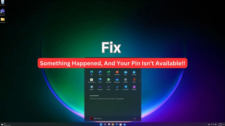 So beheben Sie den Fehler „Etwas ist passiert, und Ihre PIN ist nicht verfügbar“ in Windows