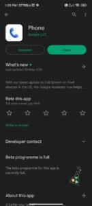 Telefon-App aktualisieren