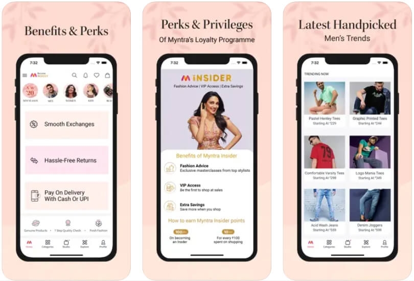 Myntra - Meilleures Applications de Shopping de Vêtements en Inde