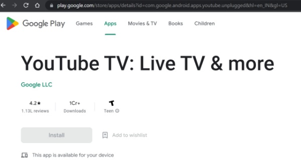 installa app dal browser web del Play Store Pc