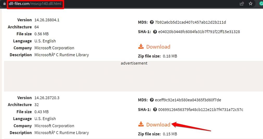 scarica file dll per Windows 11