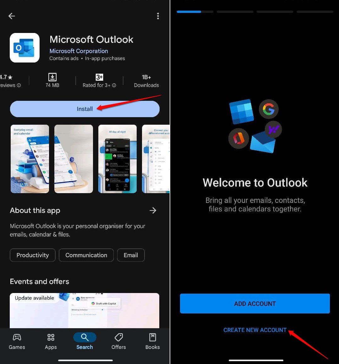 come creare un account hotmail da telefono