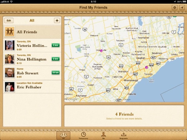 iPhone + iPad Gems: Cards, Trova i miei amici, Trailer di film iTunes, Utility AirPort