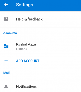 Opciones de Microsoft Outlook