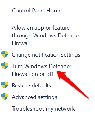 disattiva Windows Defender