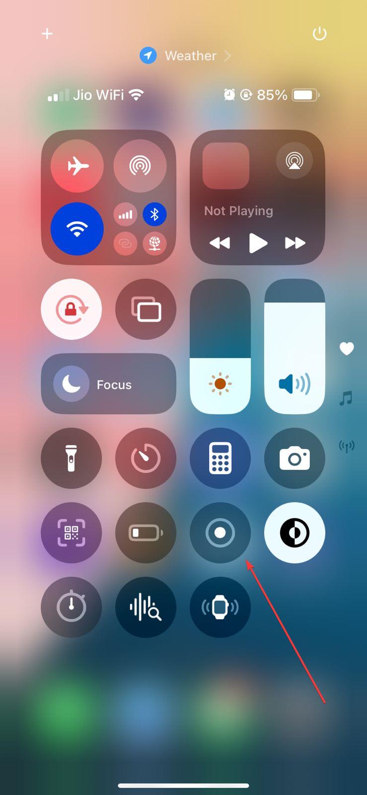 Enregistrement d'écran iPhone