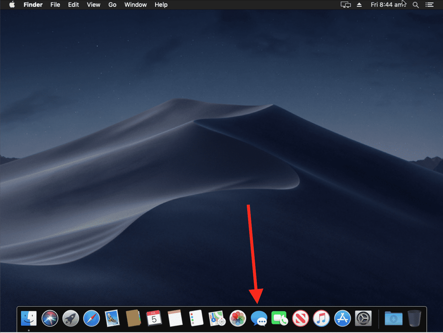 PC에서 iMessage를 얻기 위한 macOS Mojave의 메시지 아이콘