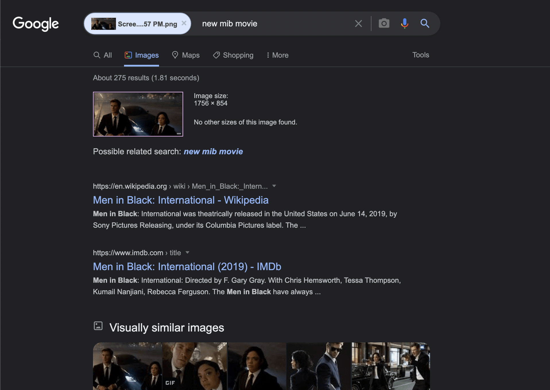 Recherche vidéo inversée