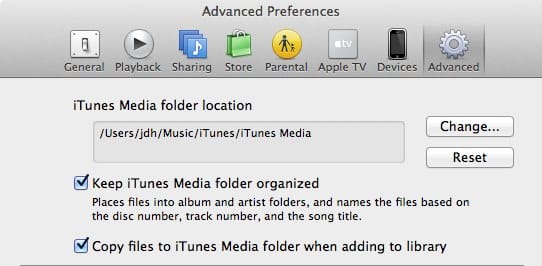 iTunesライブラリの移行