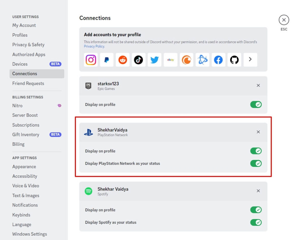 Подключить учетную запись PlayStation Network к Discord - Discord на PS4 и PS5