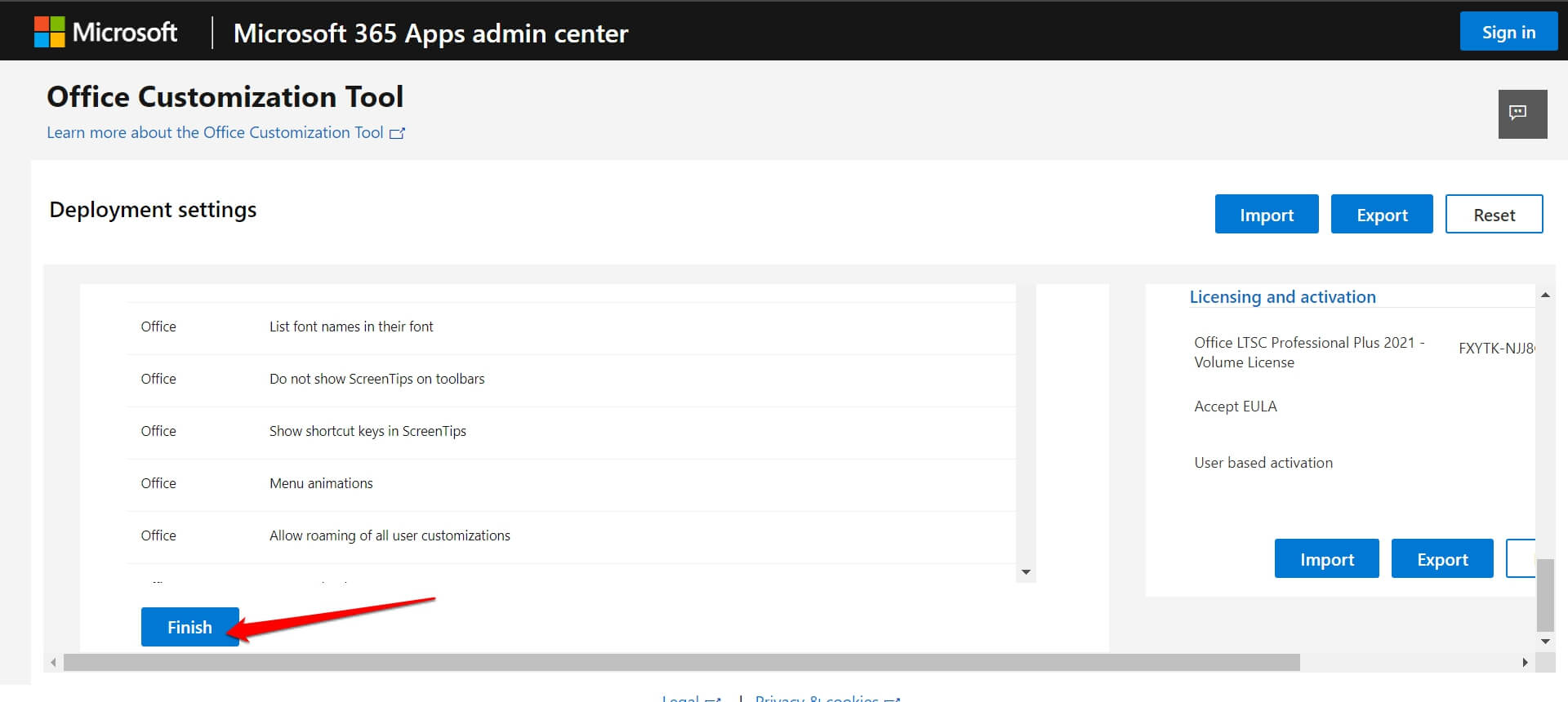 Konfiguration von MS Office 2021 abschließen