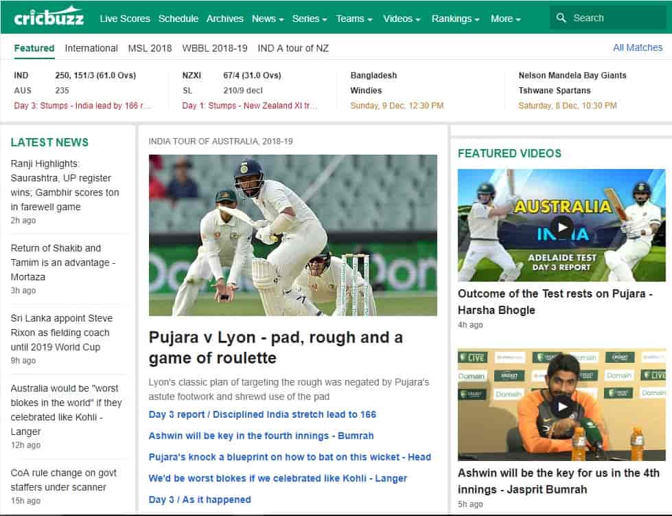 Sitios de Streaming de Cricket en Vivo