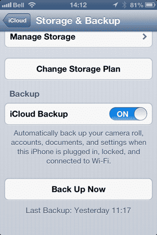 Sauvegarde des numéros de téléphone sur iCloud
