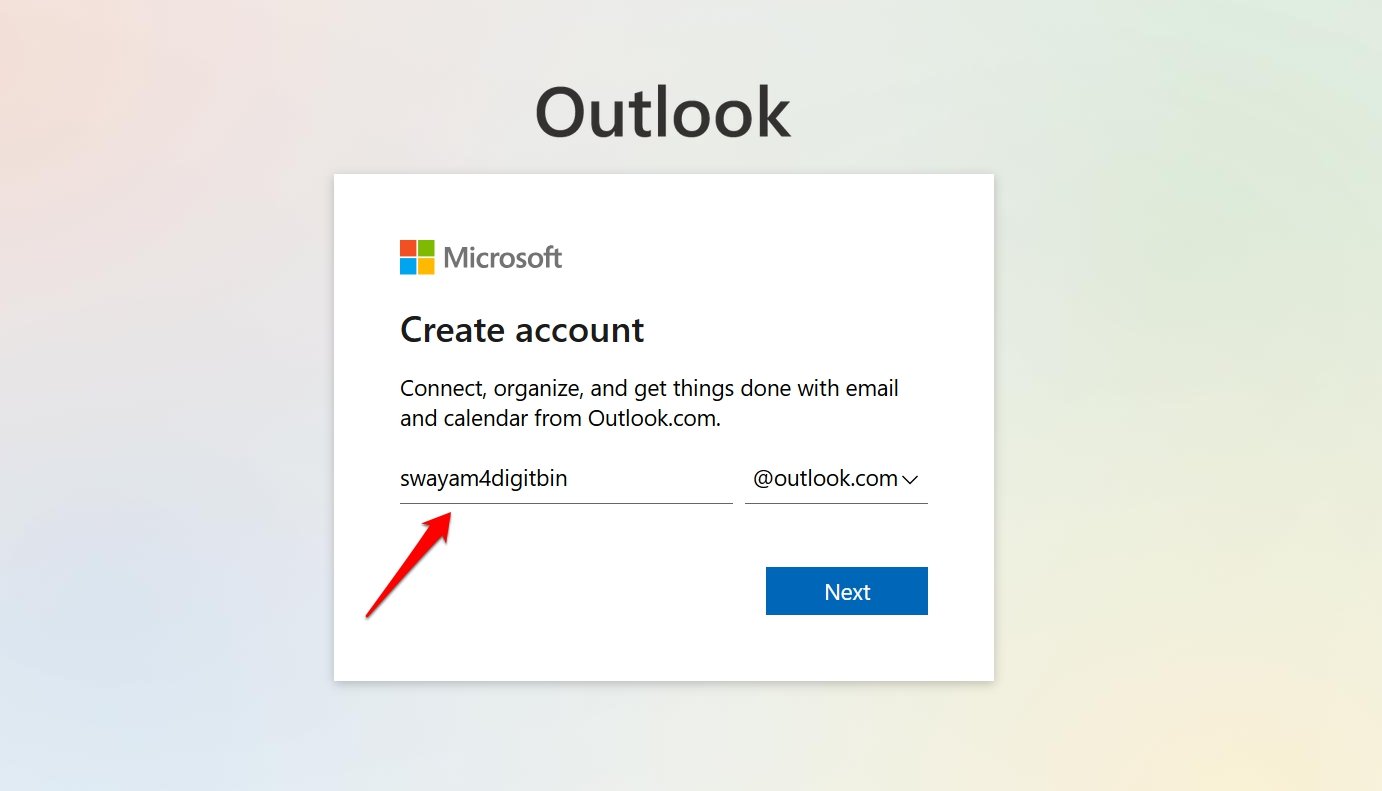 inserisci nuovo ID email per hotmail