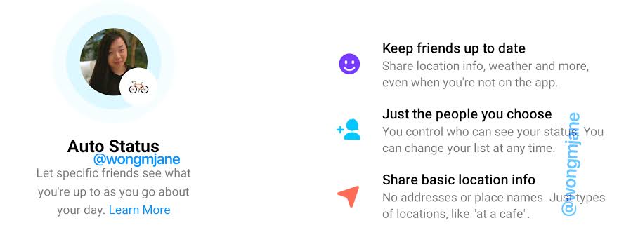Auto Status Location for Messenger