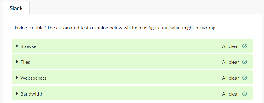 Errore del Server Slack