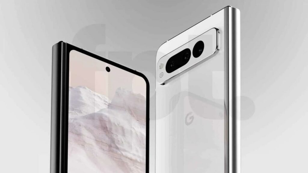Google Pixel Fold Avant Et Arrière