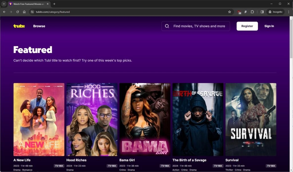 Tubi - ¿Es Omgflix legítimo y seguro?