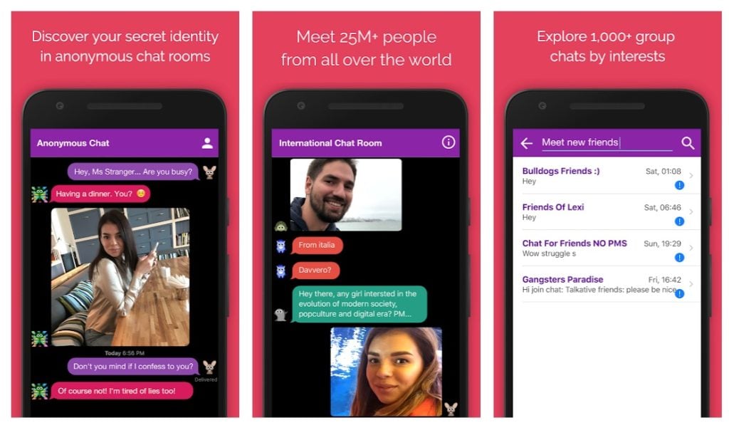 Anonyme Chat-Räume, Dating - Beste Anonyme Chat-Apps