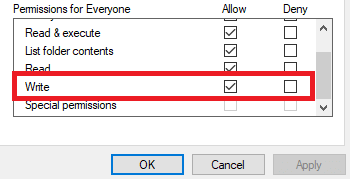 Remove Write Protection