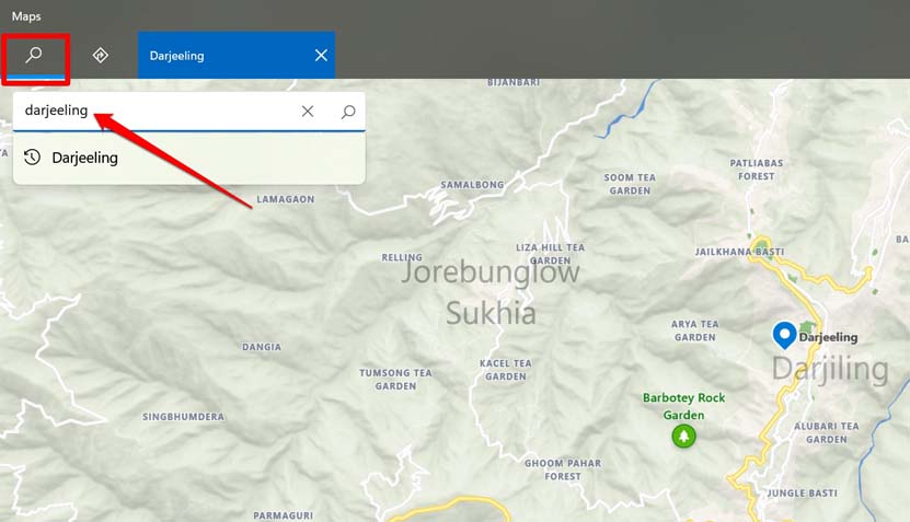 buscar ubicación
