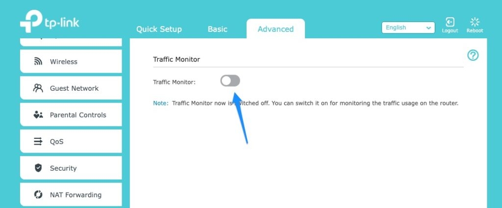 Désactiver le moniteur de trafic - Ce réseau bloque le trafic DNS chiffré
