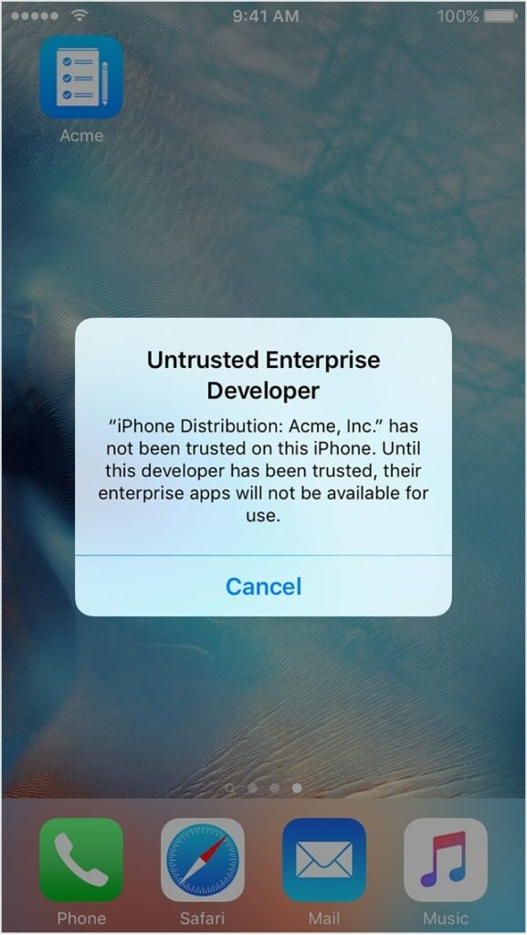 Como Confiar em um Aplicativo no iPhone?