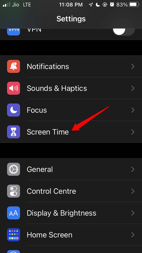 abrir configuración de tiempo en pantalla