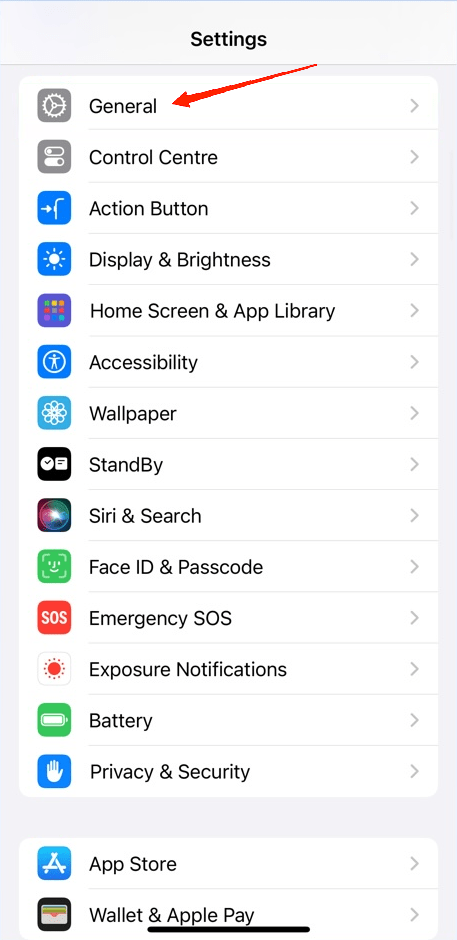 Abra o aplicativo Configurações no seu iPhone.
