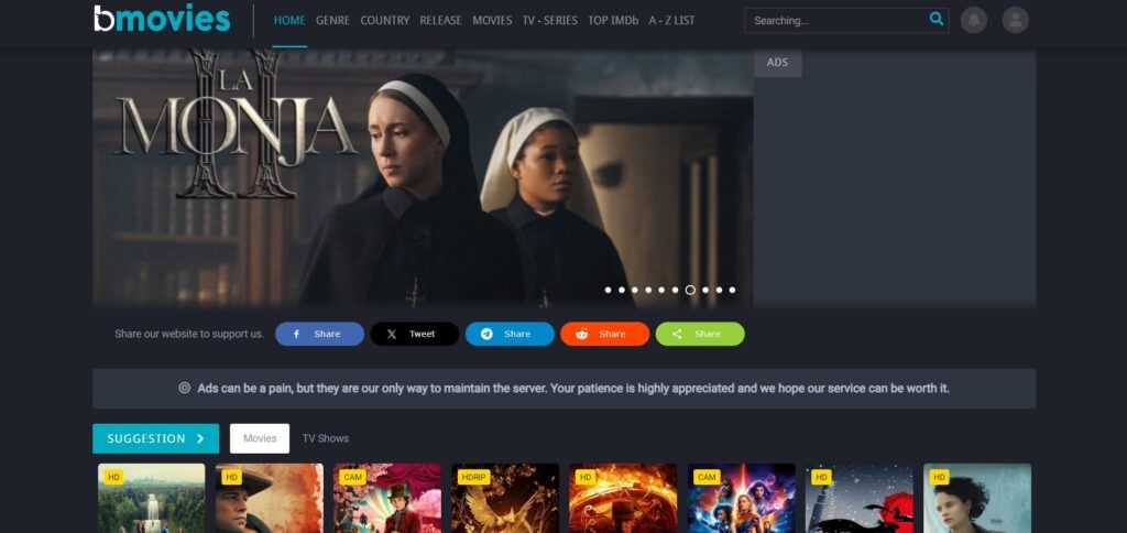 bMovies - Mejor Sitio de Películas Sin Bloqueo