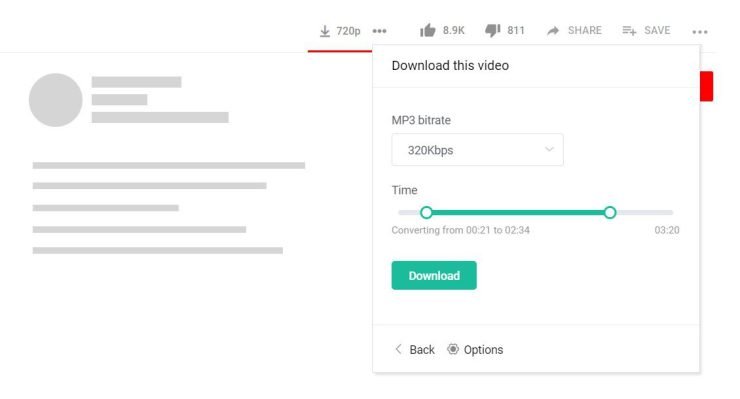 Extensión de Chrome para descargar YouTube