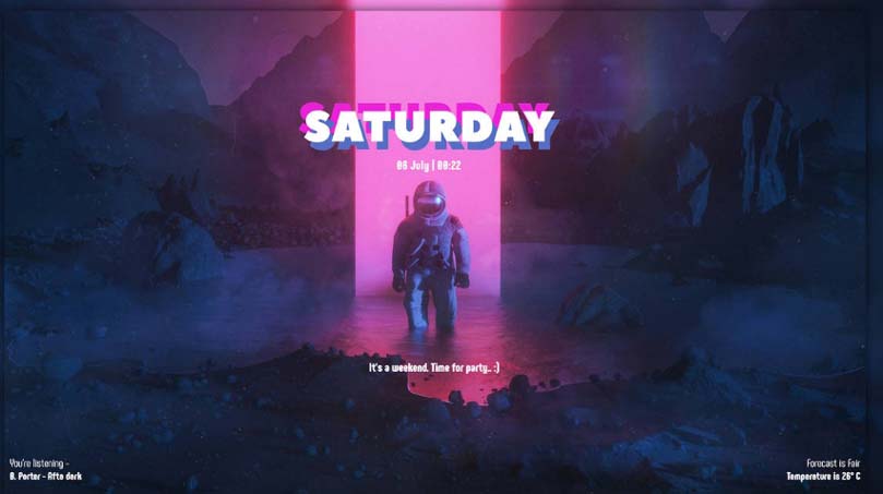 skin rainmeter Astro per Windows 11