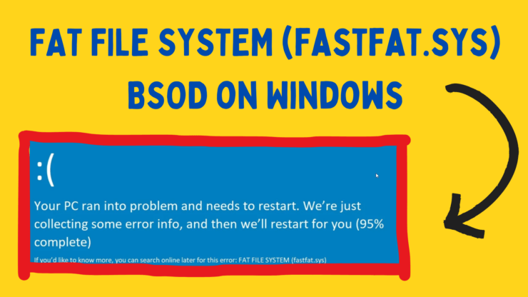 FAT 파일 시스템 (fastfat.sys) BSOD on Windows