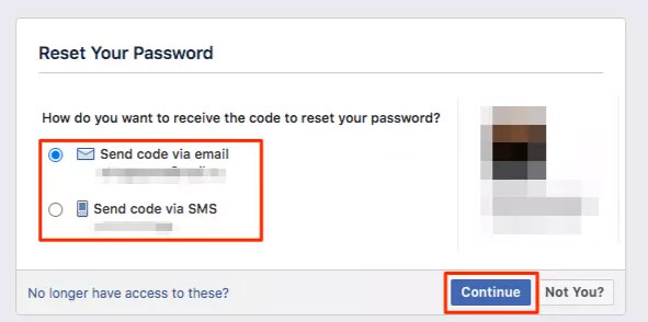 Restablecer tu contraseña de Facebook