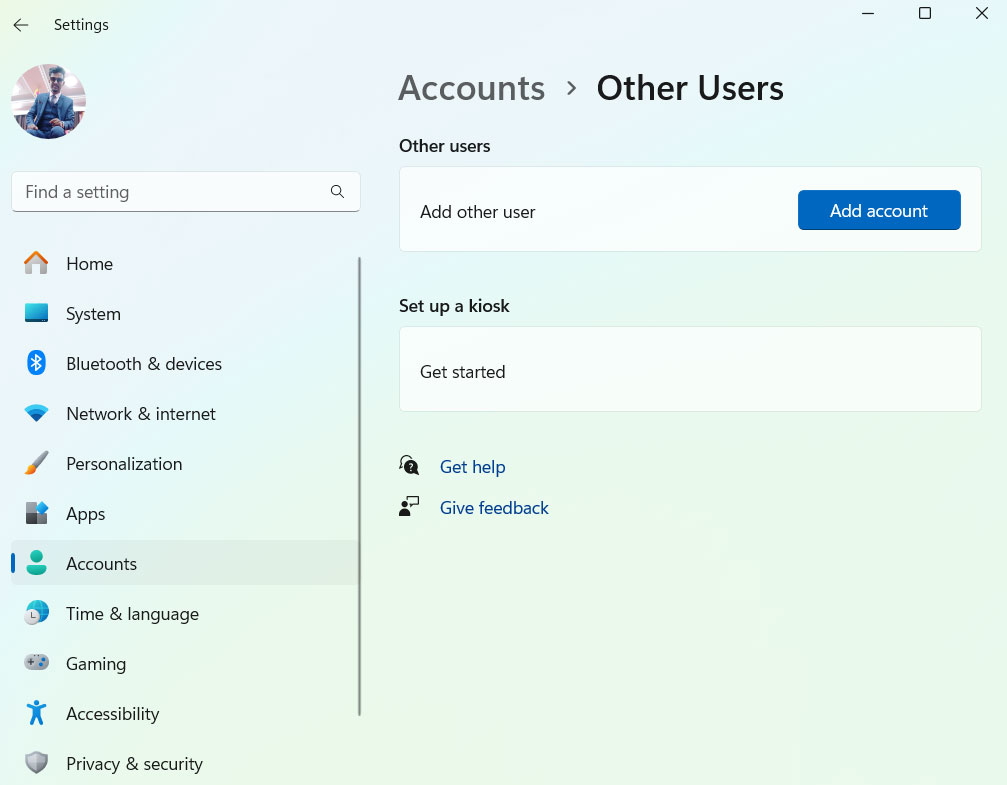 Crea un nuovo account utente Windows - Errore 0x800701B1 su PC Windows