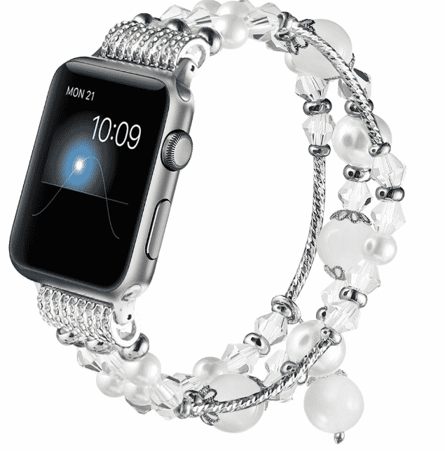 Esta é a Pulseira Feita à Mão para Apple Watch Series 5 de 44mm e 40mm.