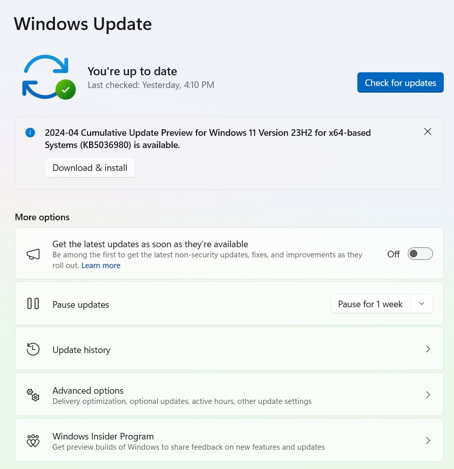 Unisciti al Programma Windows Insider