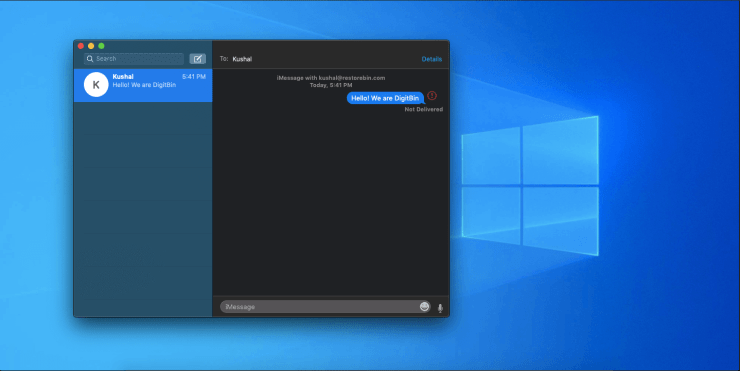 iMessage pour PC