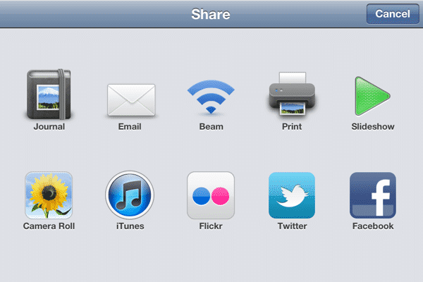Partager le contenu de Photo Stream sur le web