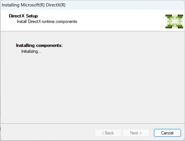 DirectX-Installation