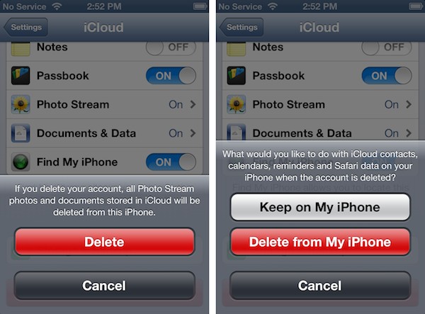 Transférer des données lors du passage à un nouveau compte iCloud