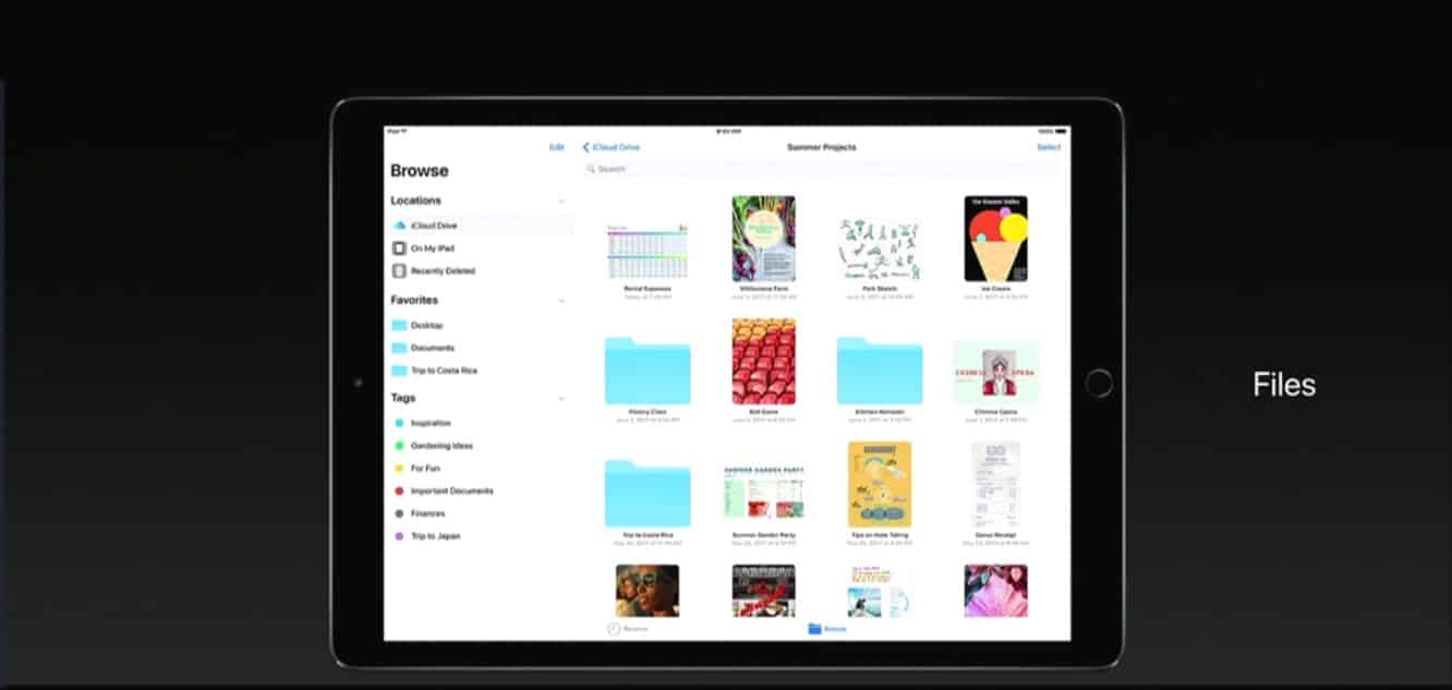 Apple presenta iOS 11, con importantes mejoras en la interfaz de usuario del iPad
