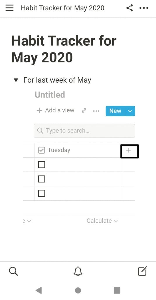 Create an Activity Tracker in Notion