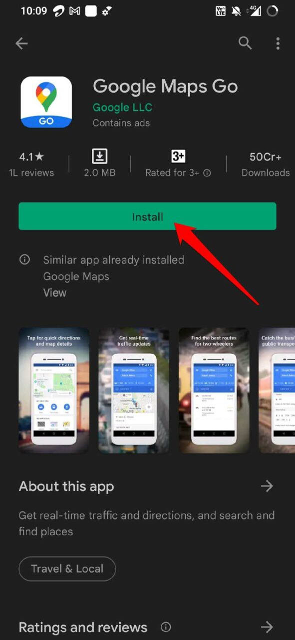 instalar Google Maps Go