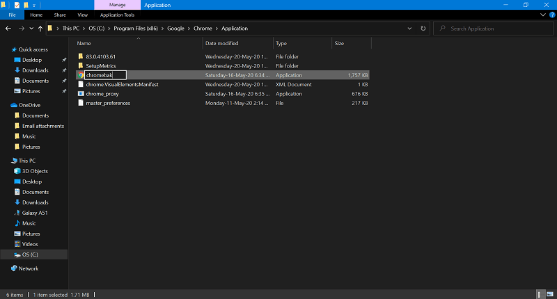 Rename Browser File