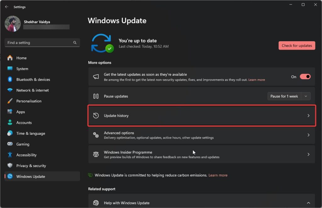 Atualização do Windows - O driver ene.sys não pode ser carregado