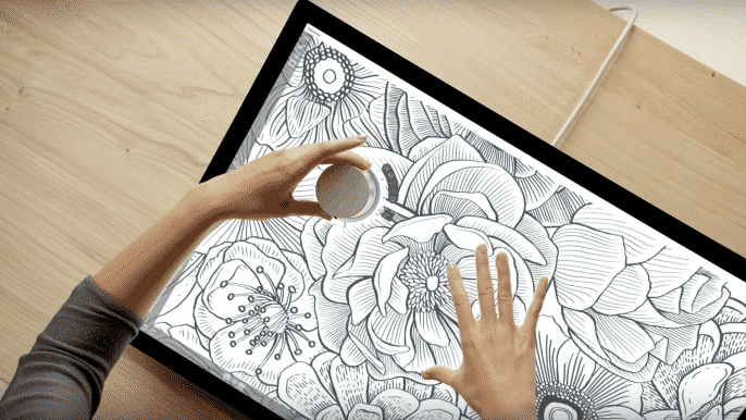 El Surface Studio admite entrada táctil