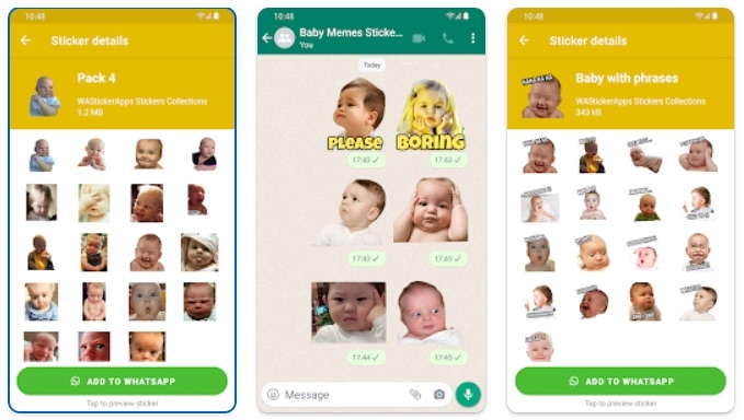 Stickers de Memes de Bebés WASticker - Stickers Divertidos Para WhatsApp